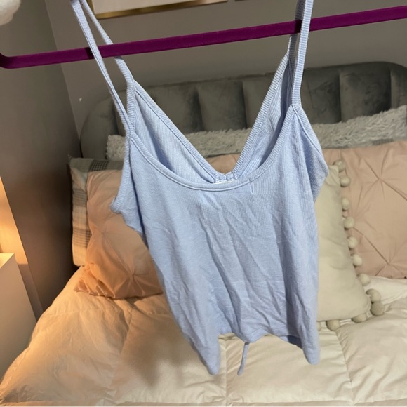 MOD On Trend Boutique Drawstring Rib Knit Cami Crop Top - Picture 6 of 9